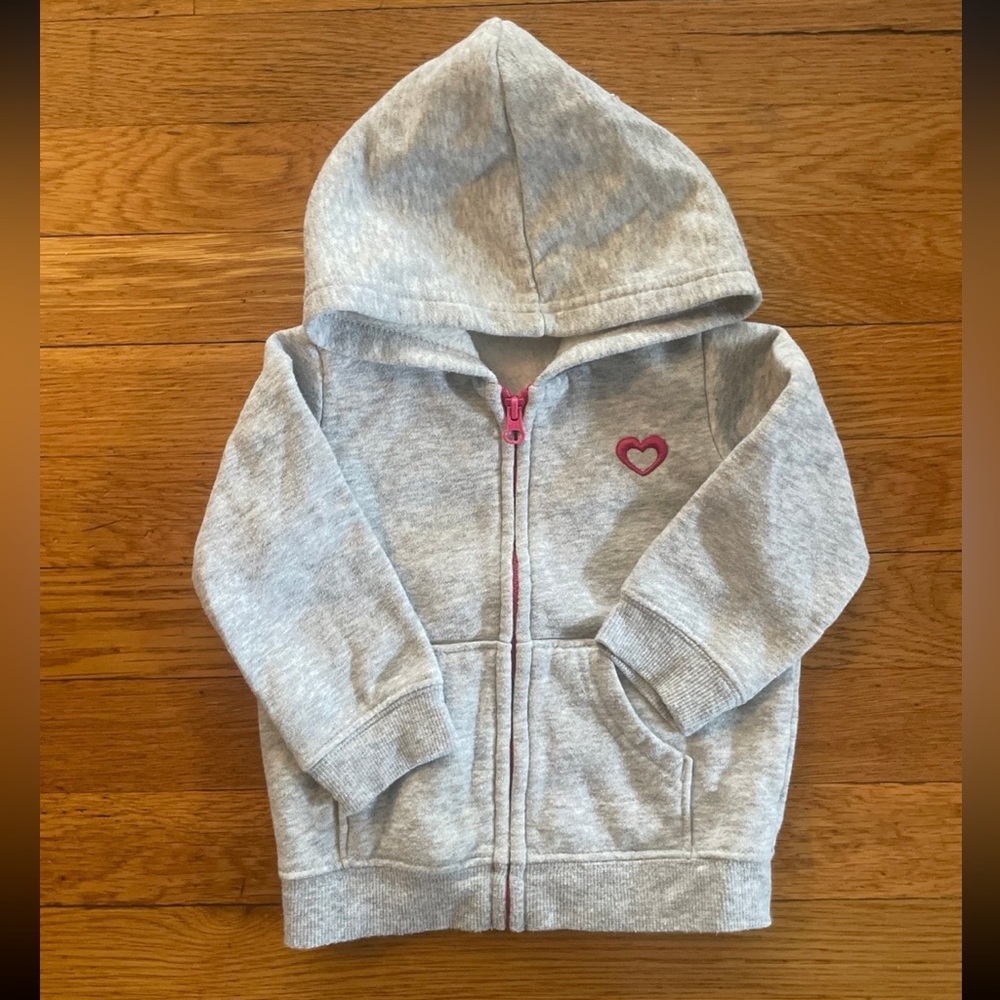 5/$25 jumping beans baby girl 9 month zip up
